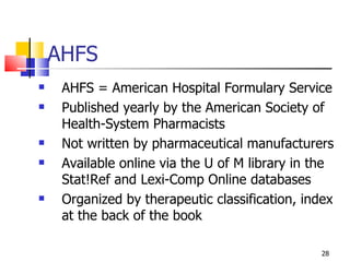 Principles Of Drug Information 2008 | PPT