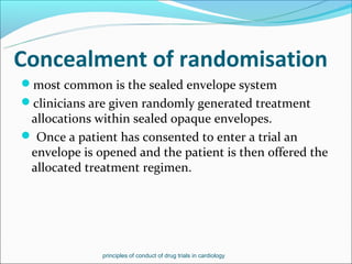 Principles of drug trial in cardiology | PPT