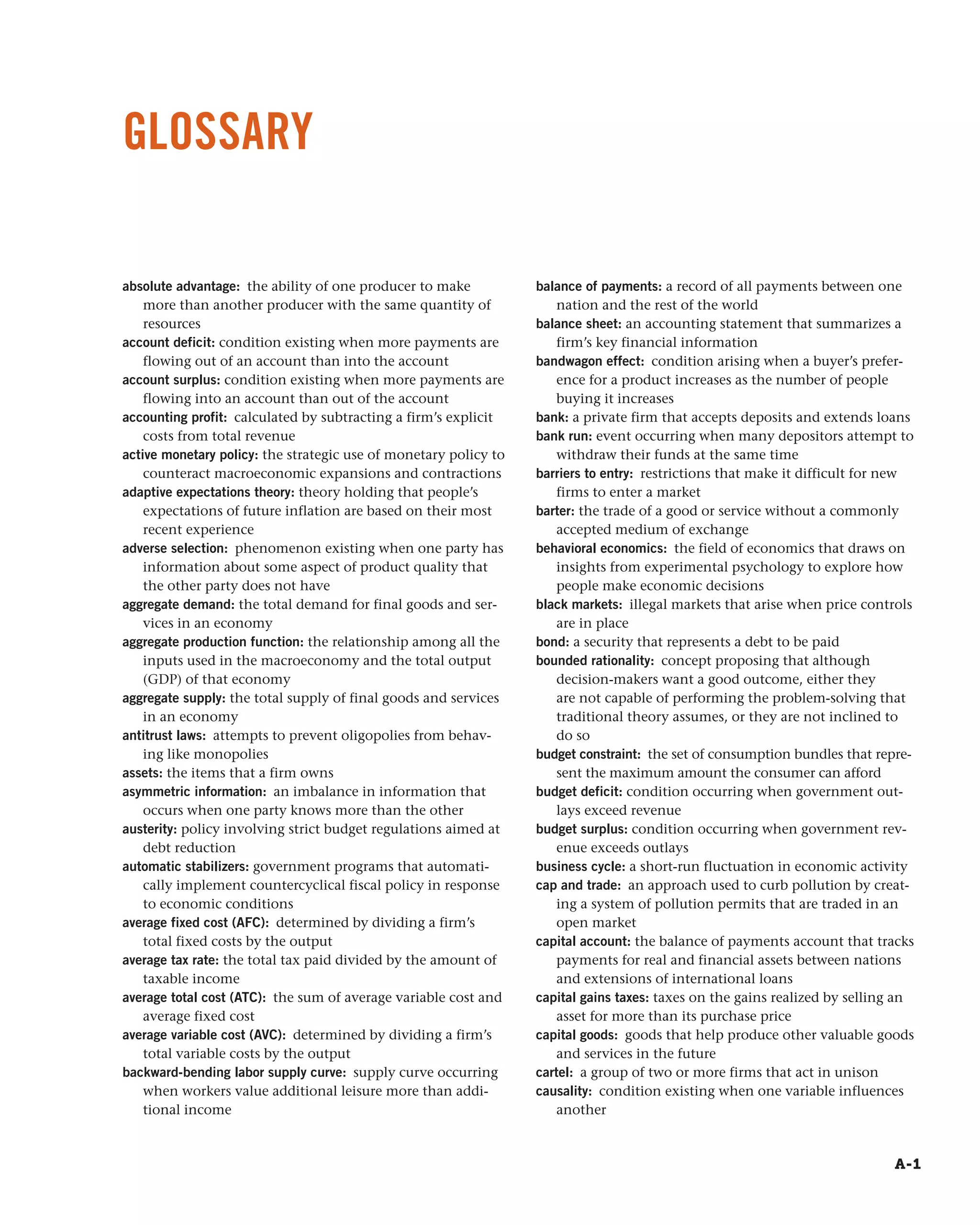 Principles of economics