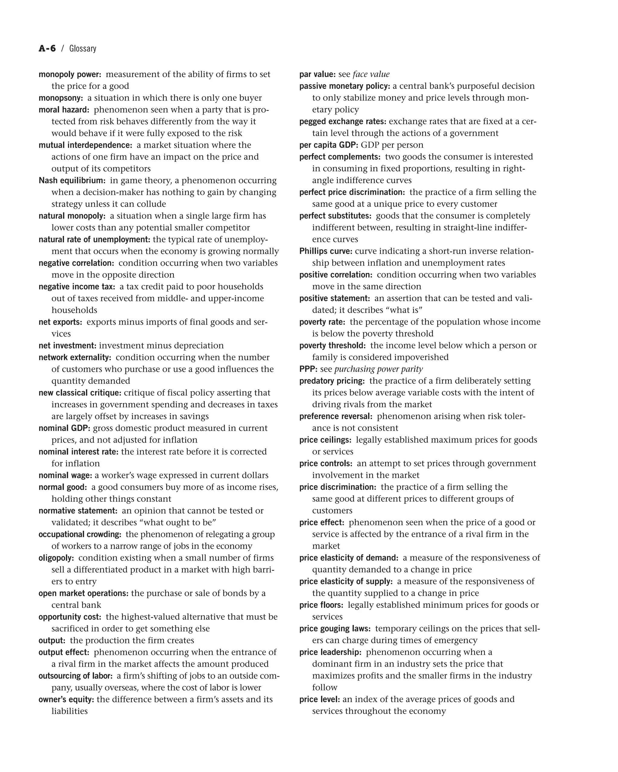 Principles of economics