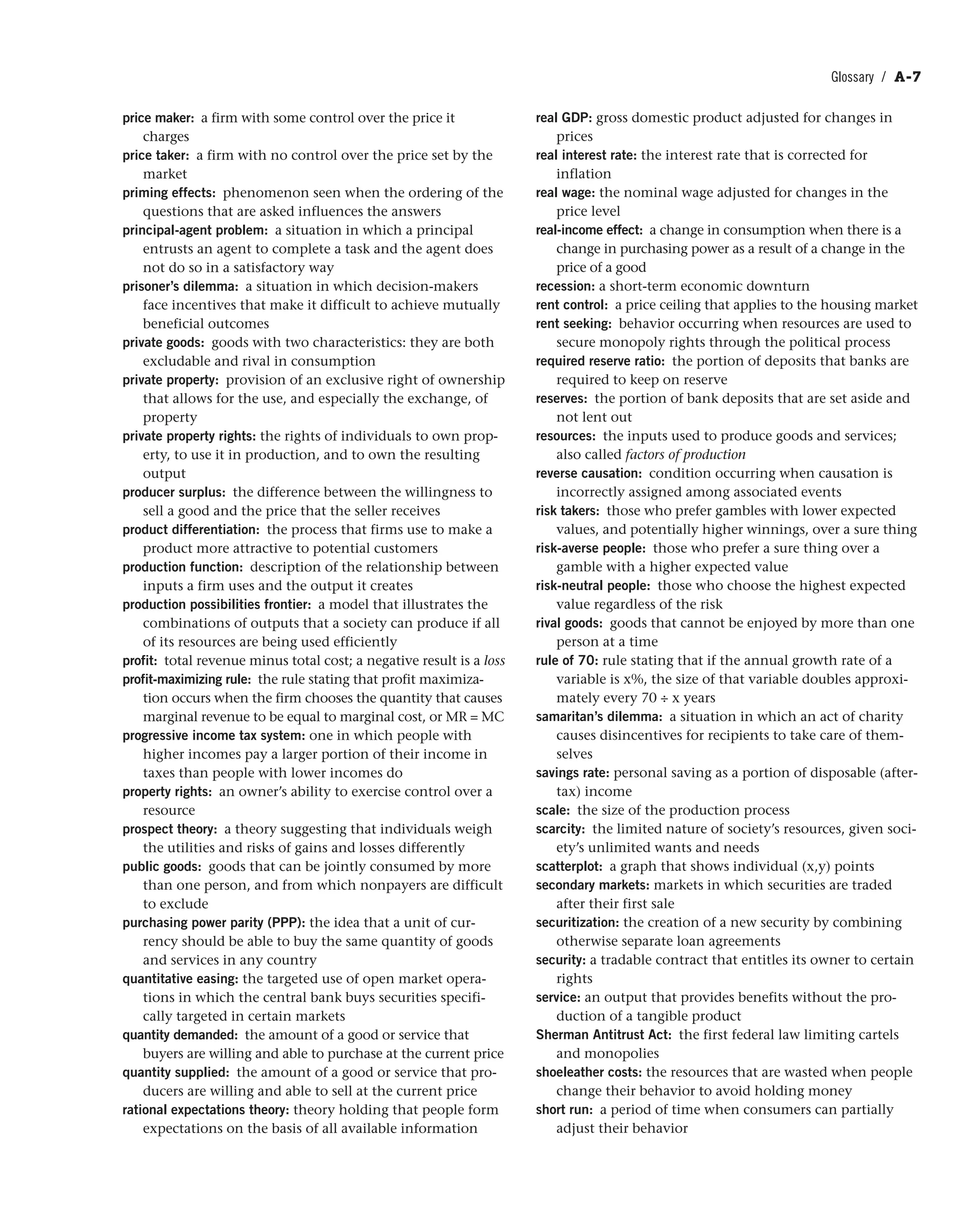 Principles of economics