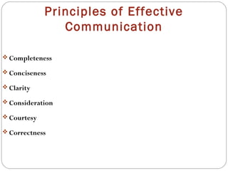 Principles of effective communication | PPT