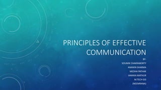 Principles of effective communication | PPTX