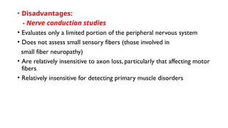 Disadvantages Conduction Principles of electrodiagnosis for physiotherapy.pptx