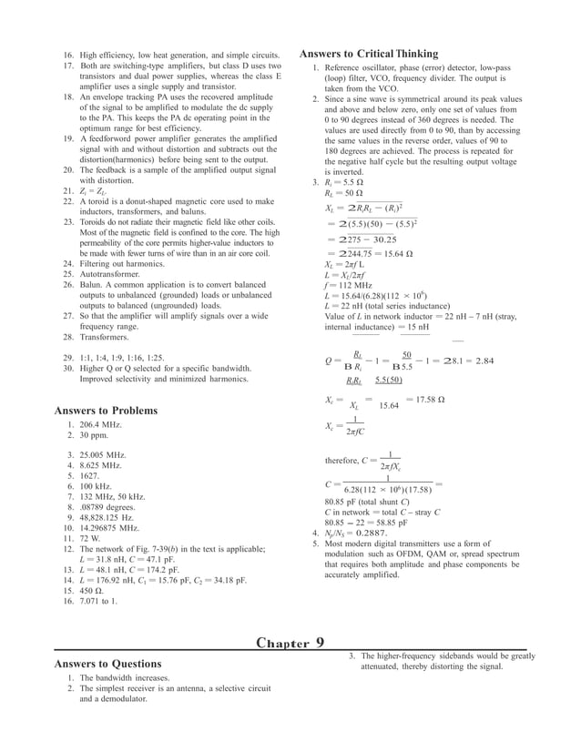 Principles of electronic communication systems 4th edition frenzel