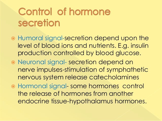 Principles of endocrine regulation