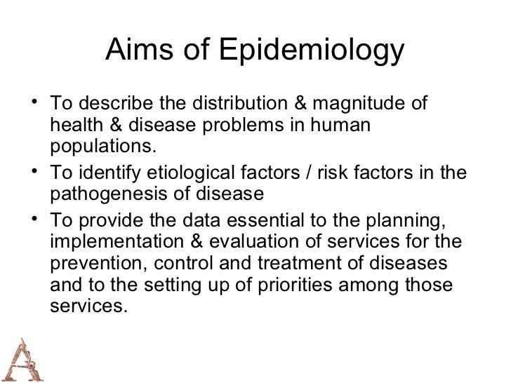 Principles of epidemiology