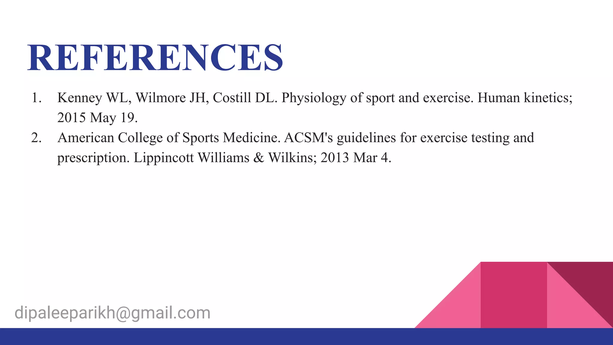 Principles of exercise training | PDF