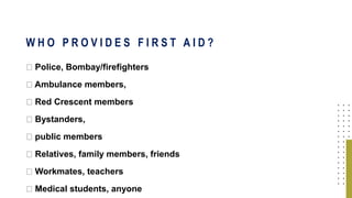 First Aid Organogram principles of first aid and emergency nursing.pptx