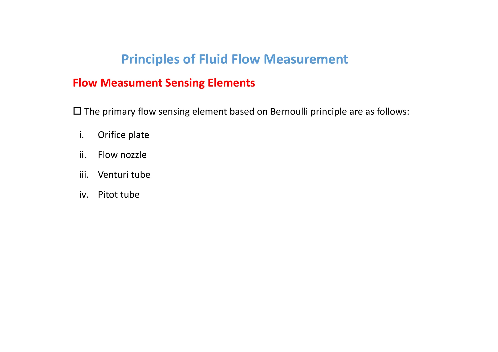 Fluid Flow Measurement Pdf
