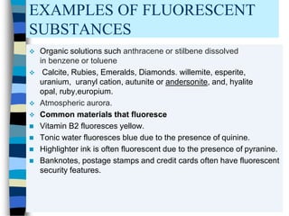 Principles of fluorimetry by ANN | PPTX