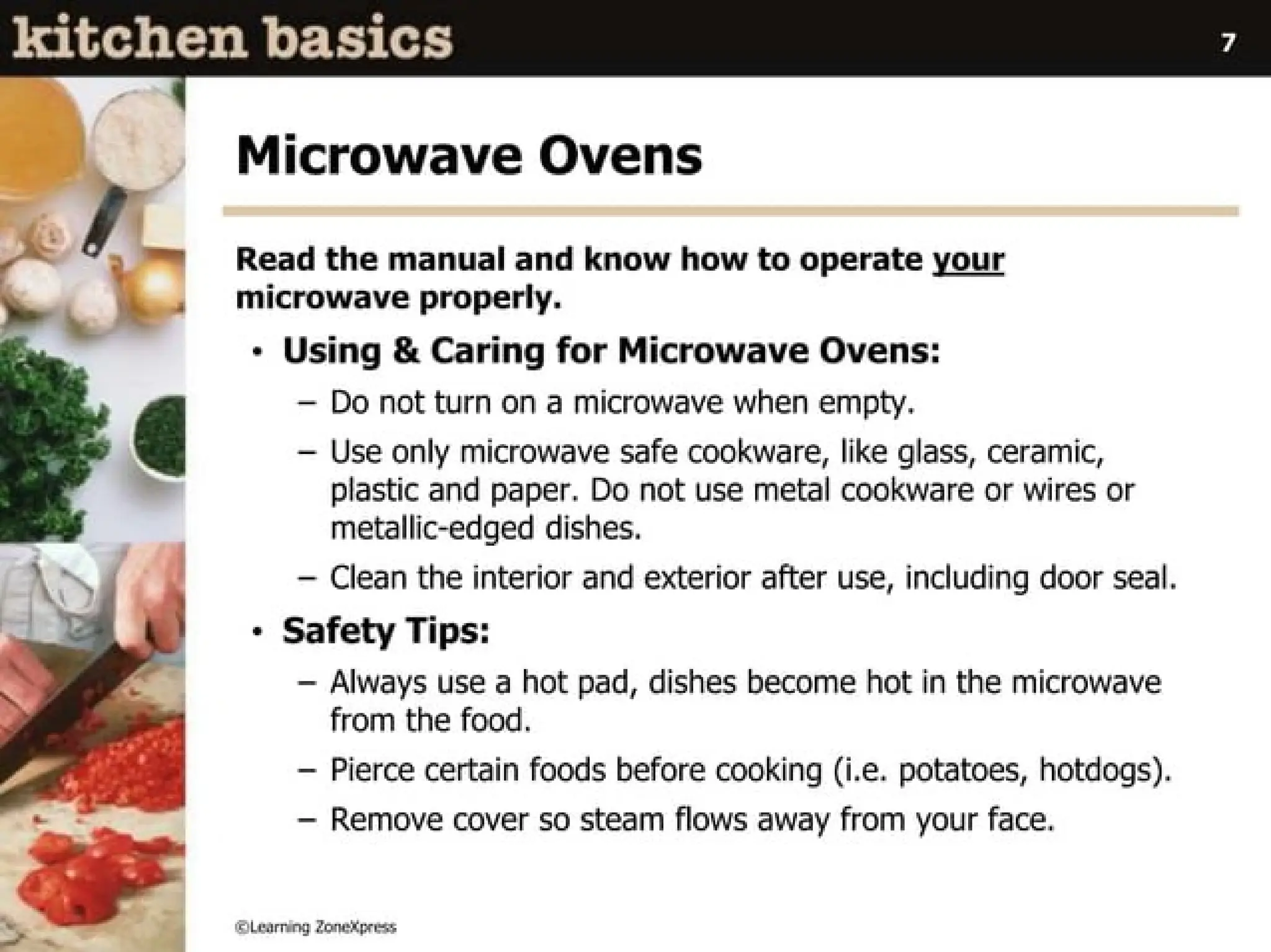 Principles of Food Preparation Lesson 1.