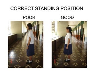 CORRECT STANDING POSITION
POOR GOOD
 