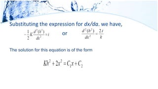 Substituting the expression for dx/dq, we have,
or
The solution for this equation is of the form
 