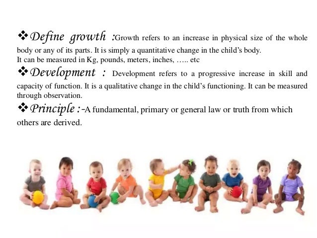 Principles of growth and development