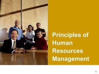 1
Principles of
Human
Resources
Management
 