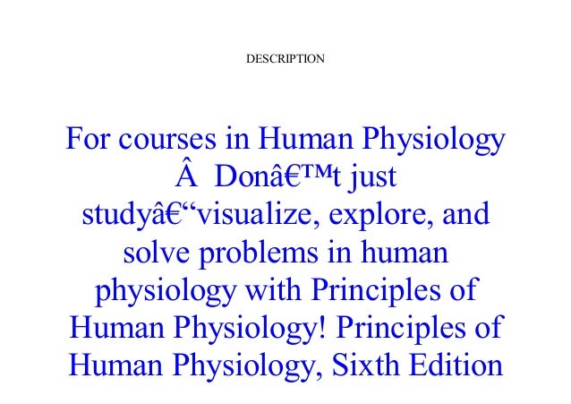 principle of human physiology stanfield pdf free download