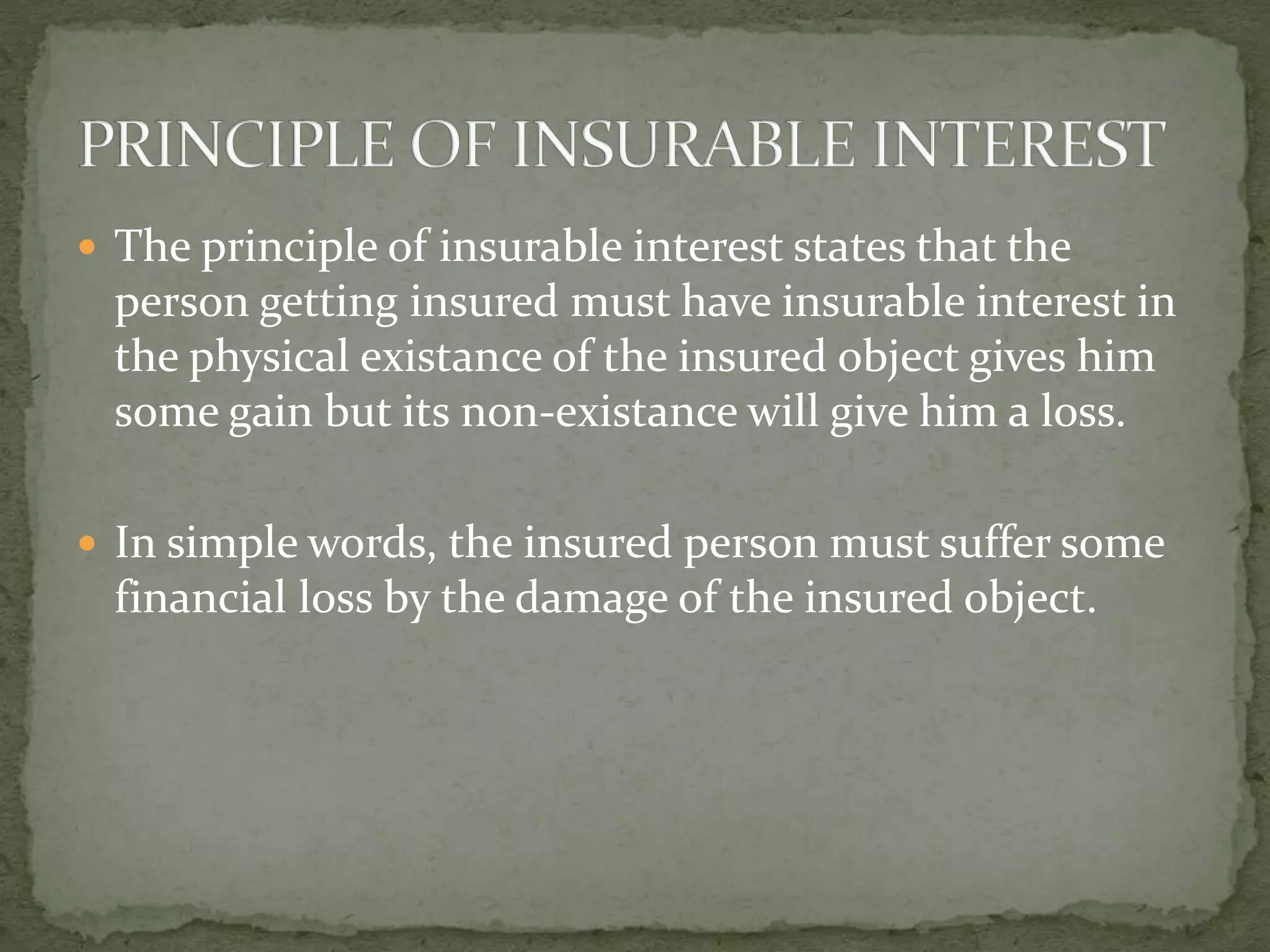 Principles of insurance | PPTX