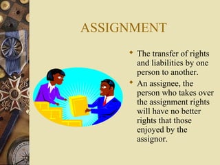 Assignee Rights Principles of insurance | PPT