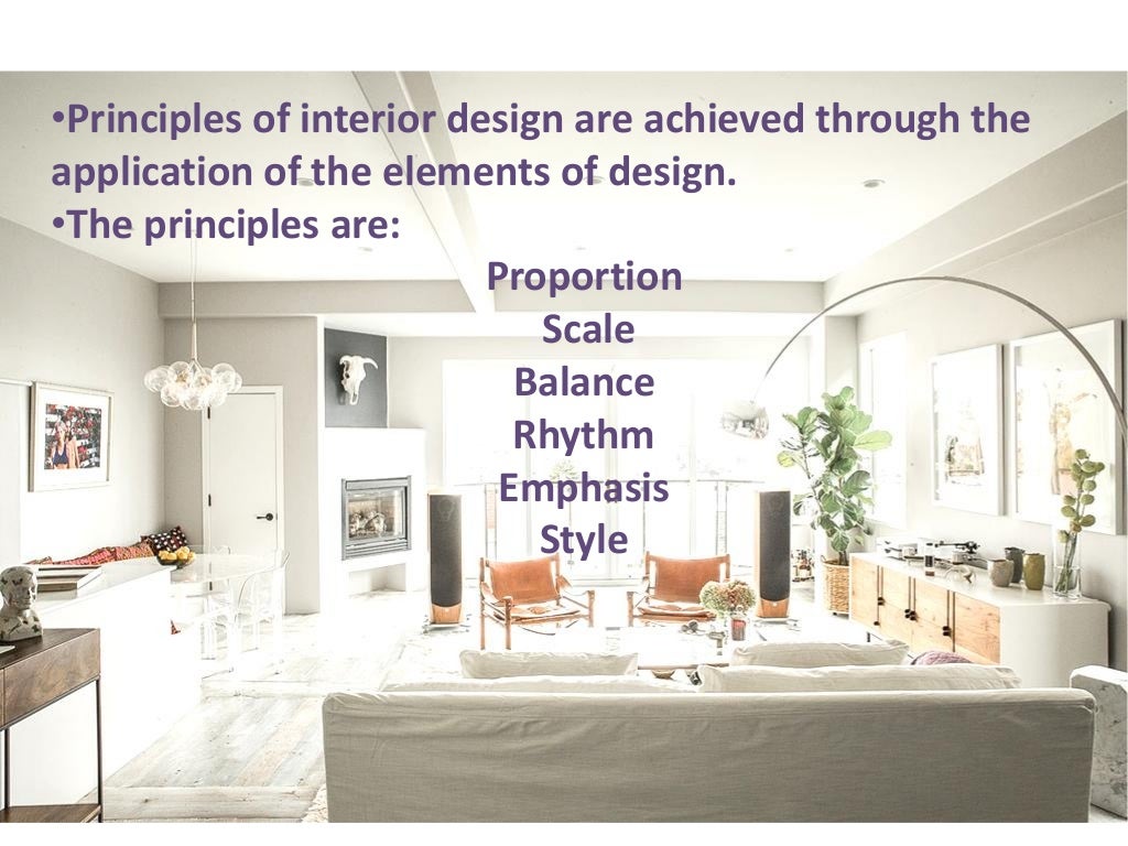 Principles of interior design