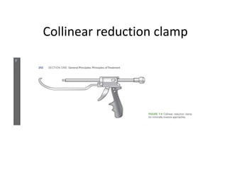 Collinear reduction clamp
 