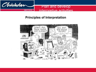 Plan and develop interpretive activities Principles of Interpretation 