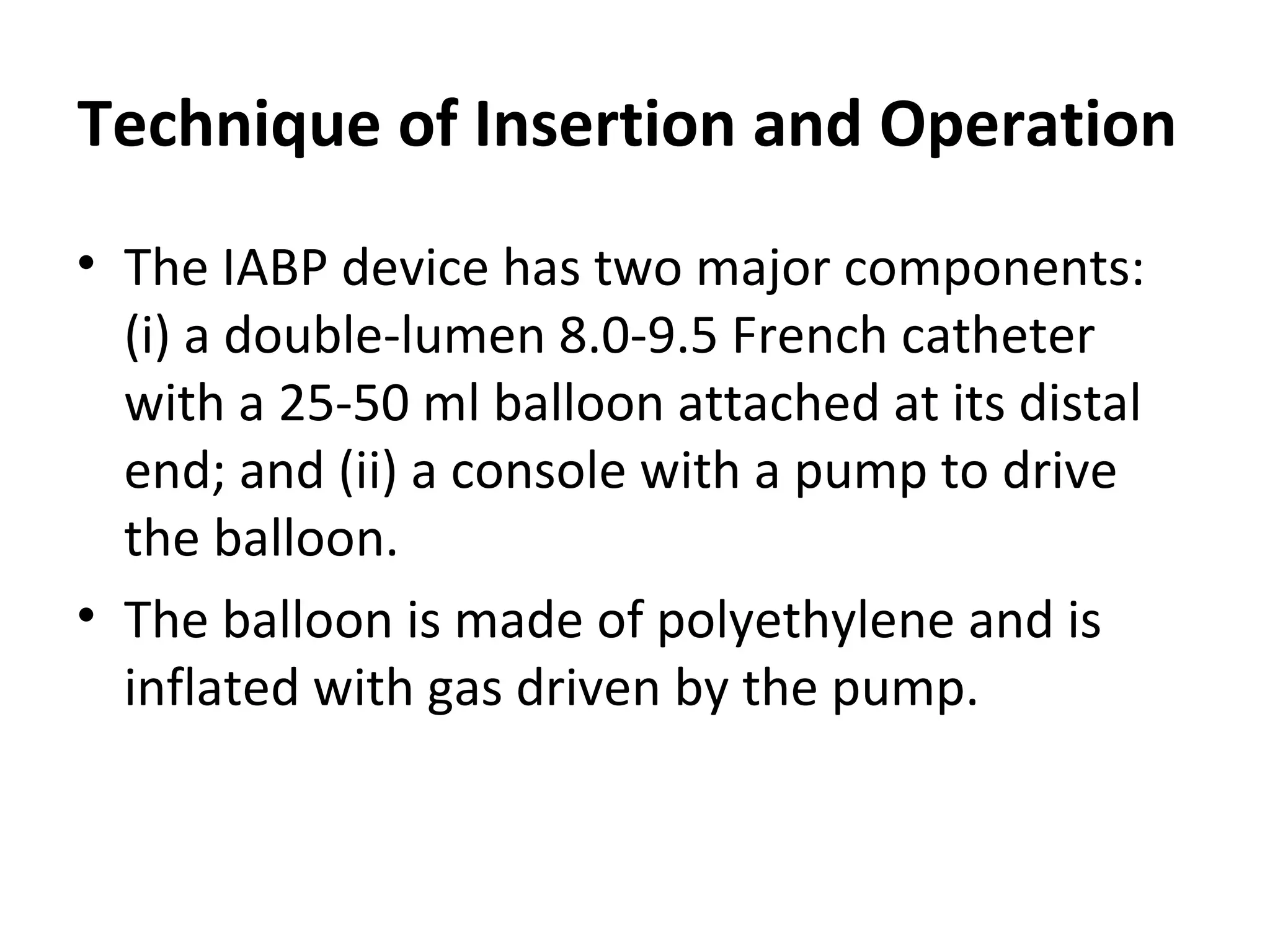 History _2 Four years later, Moulopoulos and colleagues developed an experimental prototype of an IABP whose inflation and deflation were timed to the cardiac cycle. In 1968, Kantrowitzreported improved systemic arterial pressure and urine output with the use of an IABP in two subjects with cardiogenic shock, one of who survived to hospital discharge.  