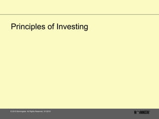 Principles of Investing 