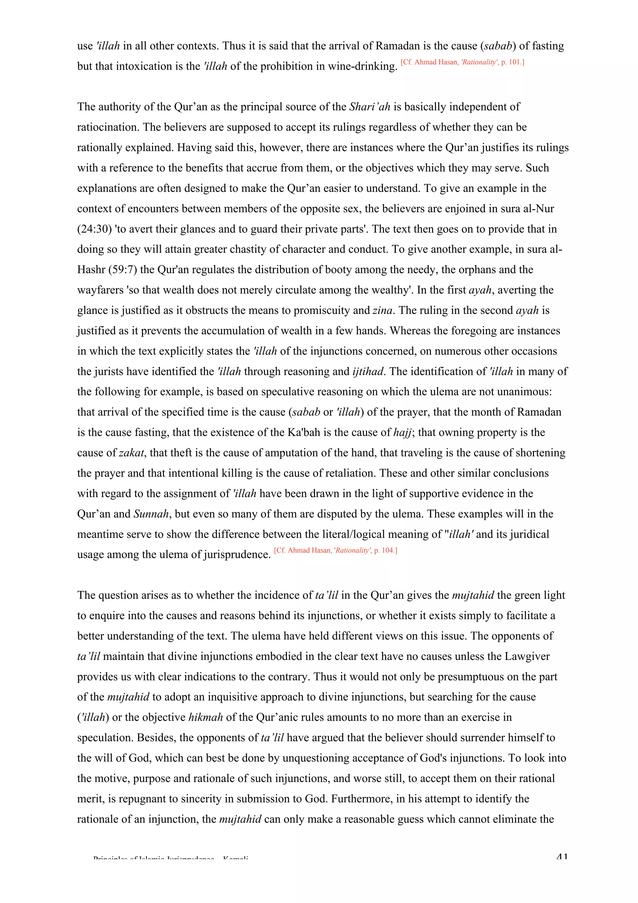 Principles of islamic jurisprudence by MH kamali | PDF