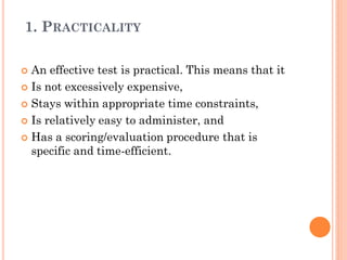 Principles of Language Assessment | PDF