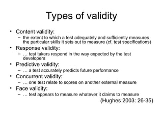 Principles of Language Testing.power point | PPT