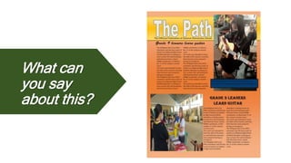 What can
you say
about this?
 