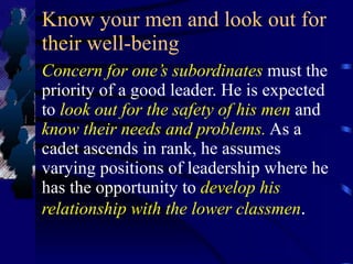 Principles of leadership