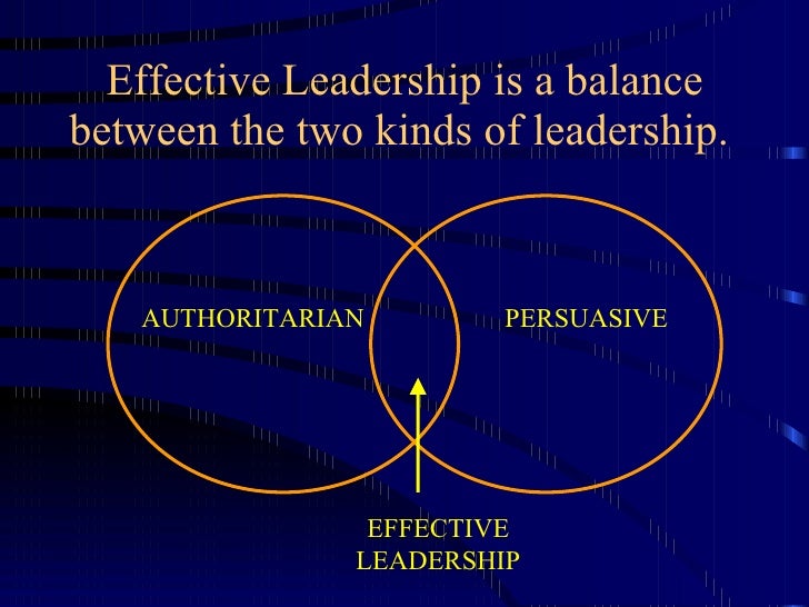 Principles of leadership