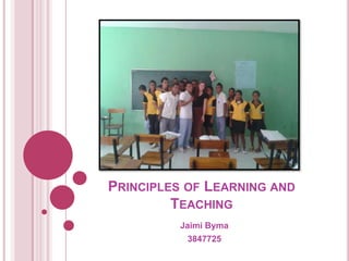 Principles of learning and teaching | PPT