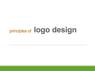 principles of logo design
 