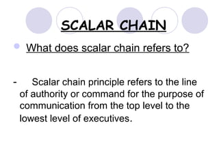 scalar principle