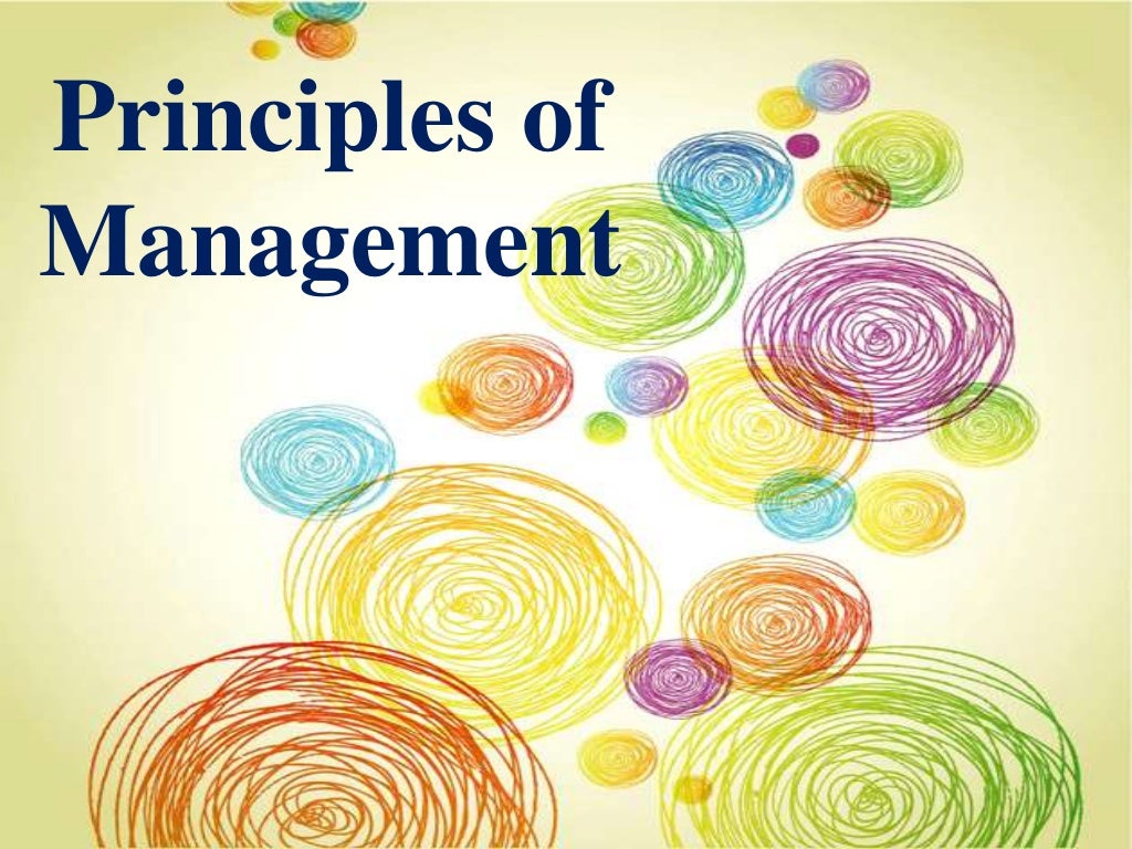 Principles of Management