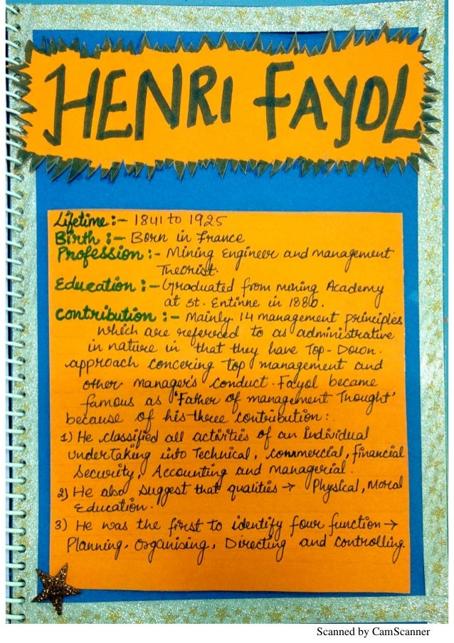 Case study on 14 principles of management picture