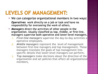 Principles of management | PPT