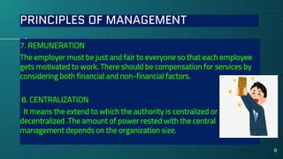 Proportionate Management Principles of management | PPTX
