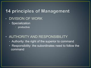 Proportionate Management Principles of Management | PPTX