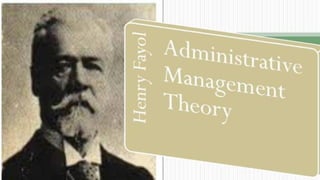 “L'administration industrielle et 
générale.” 
 