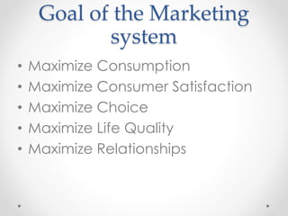 Maximising Choice Principles of marketing . ( Part one ) | PPTX