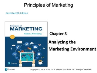 Principles of Marketing
Seventeenth Edition
Chapter 3
Analyzing the
Marketing Environment
Copyright © 2018, 2016, 2014 Pearson Education, Inc. All Rights Reserved.
 
