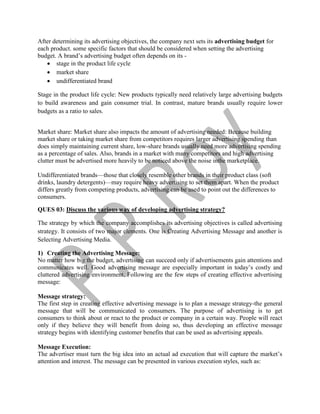 Principles of marketing chapter 15 theory | DOCX