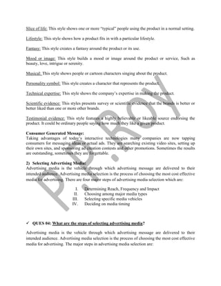 Principles of marketing chapter 15 theory | DOCX