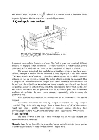 Mass Spectrometry Notes.pdf PRINCIPLES OF MASS SPECTROMETRY notes -1.pdf