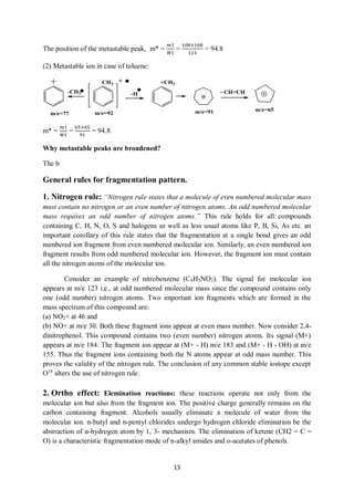 Mass Spectrometry Notes.pdf PRINCIPLES OF MASS SPECTROMETRY notes -1.pdf