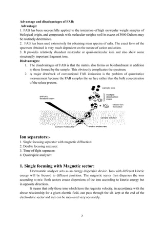 Mass Spectrometry Notes.pdf PRINCIPLES OF MASS SPECTROMETRY notes -1.pdf